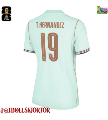 Frankrike Theo Hernandez #19 Bortatröja Dam VM 2026 Kortärmad